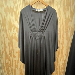 Vintage Yuki (Gnyuki Torimaru) for Rembrandt black draped jersey evening gown